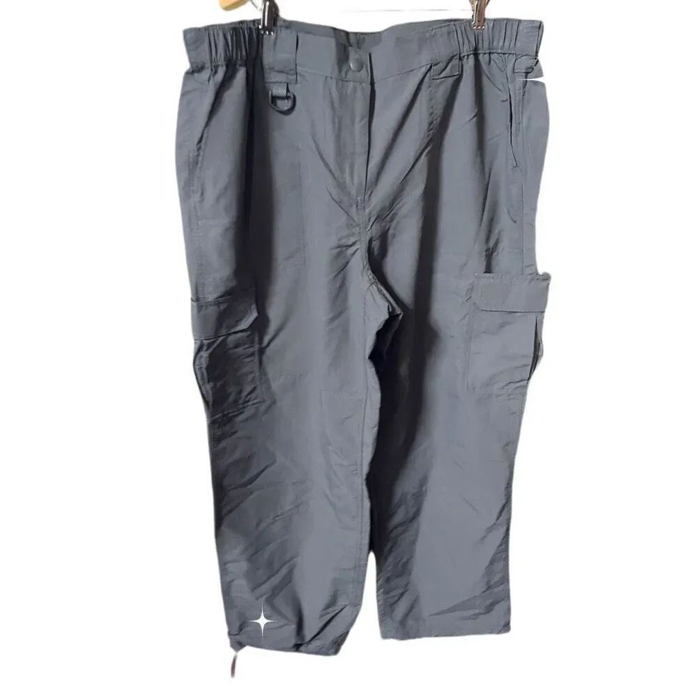Lands’ End Workwear size 18W dark army green cargo pants